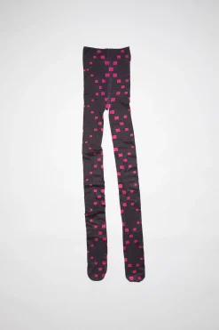 Strumpfhose Mit Face-Logo