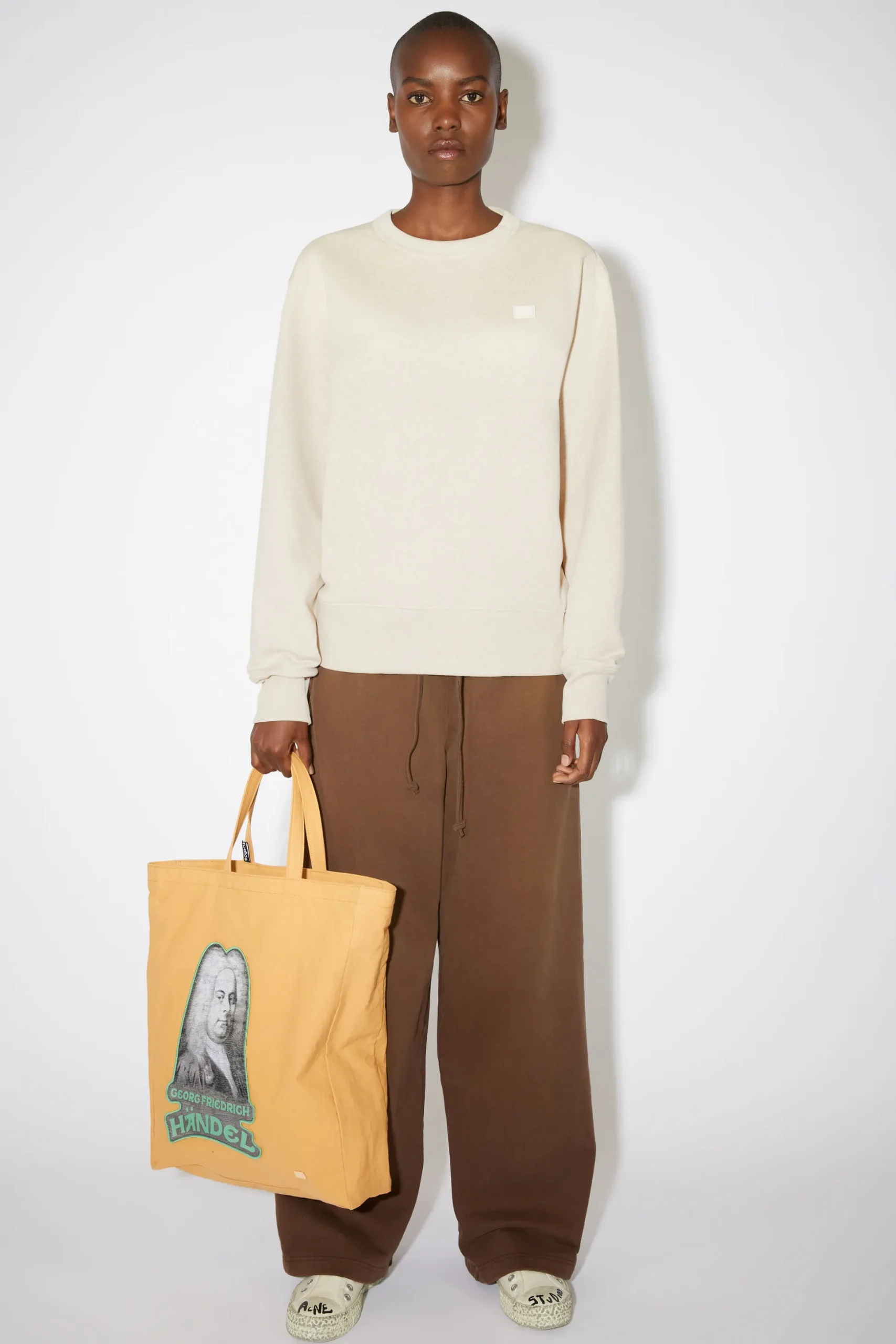 Sweatshirt Mit Rundhalsausschnitt