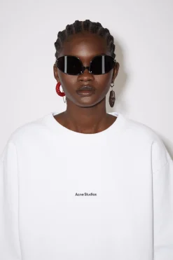 Sweatshirt Mit Stempel-Logo