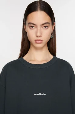 Sweatshirt Mit Stempel-Logo