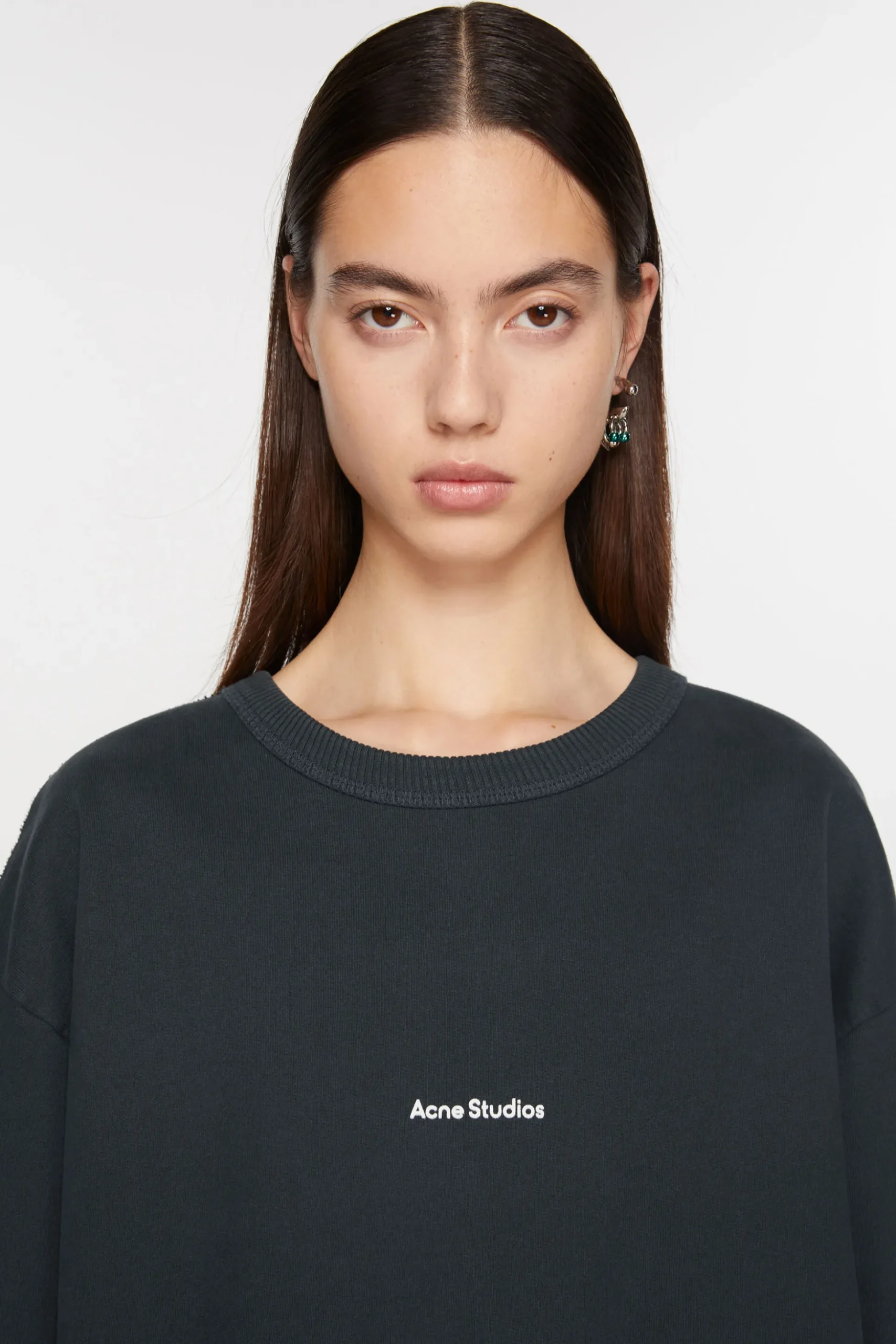 Sweatshirt Mit Stempel-Logo
