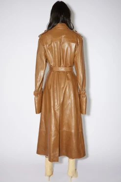 Trenchcoat Aus Leder