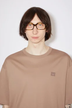 T-Shirt Mit Face-Aufnaher