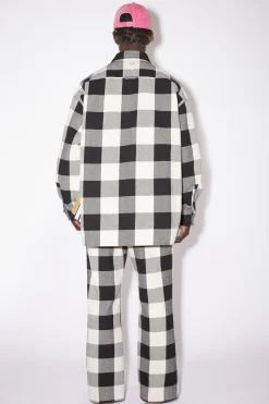 Wattierte Hemdjacke Mit Karomuster