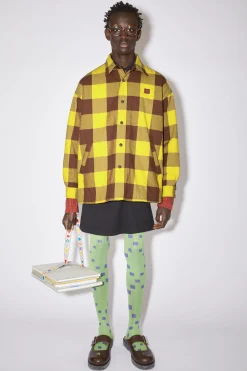 Wattierte Hemdjacke Mit Karomuster