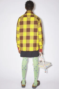 Wattierte Hemdjacke Mit Karomuster