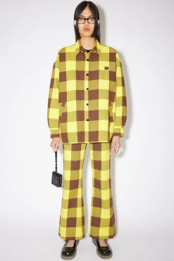 Wattierte Hemdjacke Mit Karomuster