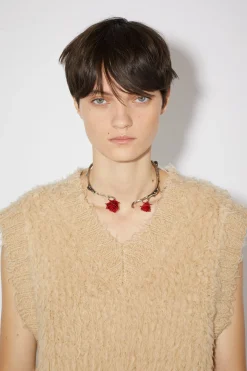 Weste Aus Flauschigem Merino-Woll-Mix