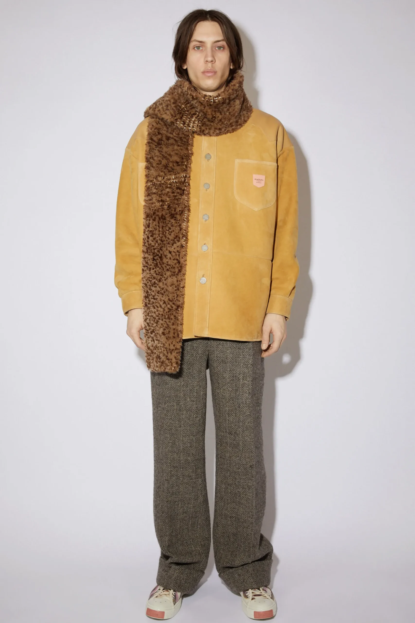 Wildlederjacke Mit Shearling