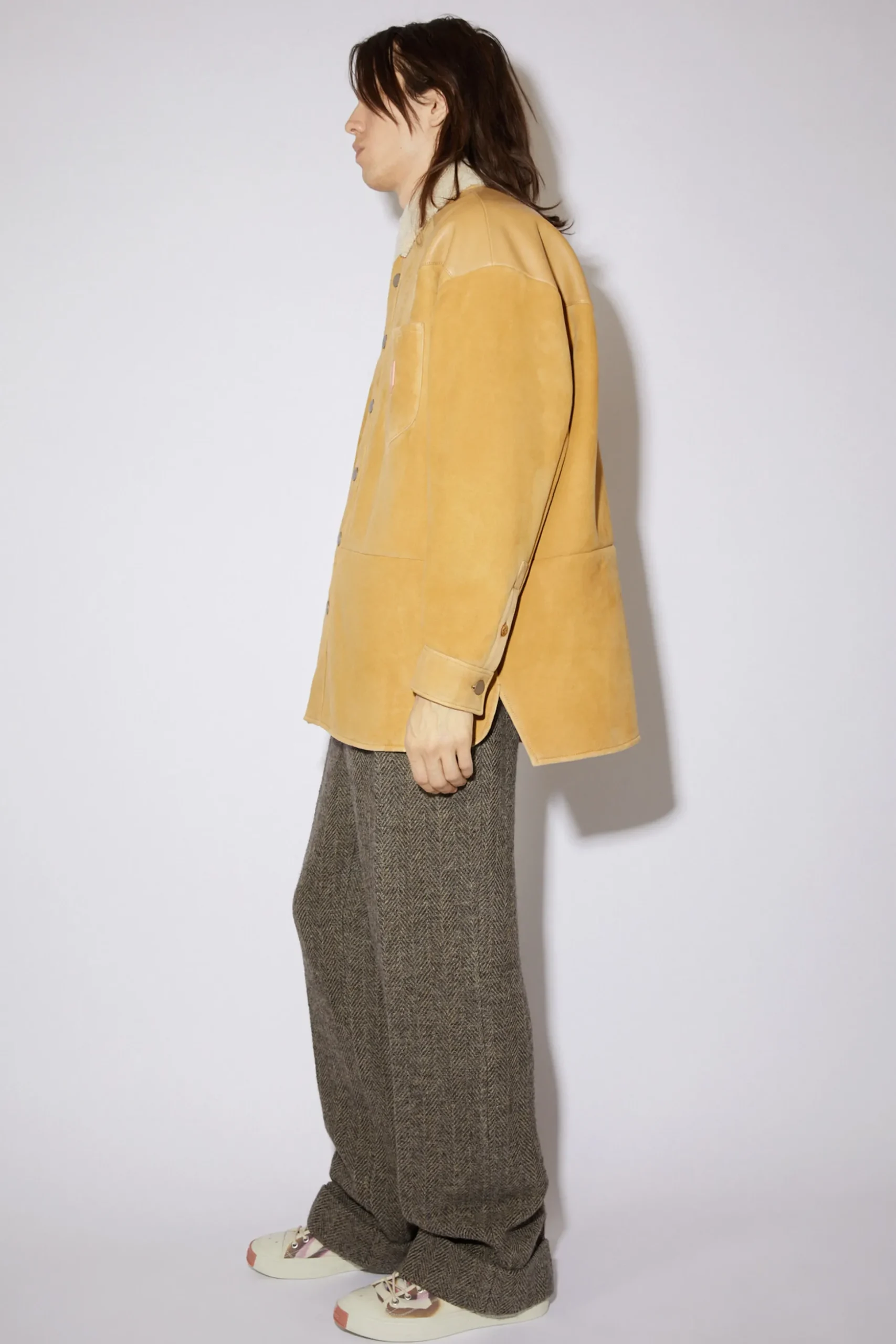 Wildlederjacke Mit Shearling