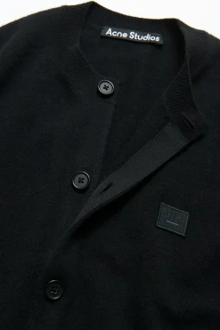 Wollcardigan Mit Rundhalsausschnitt