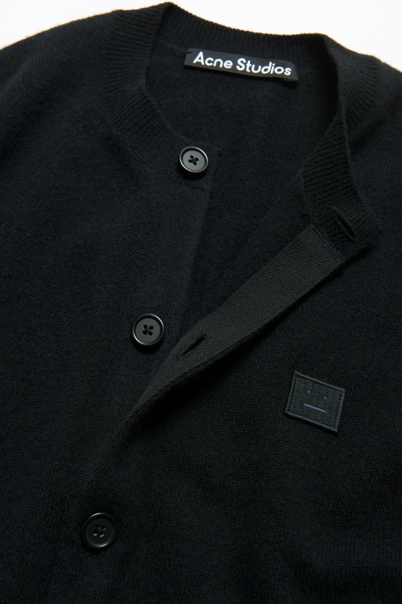 Wollcardigan Mit Rundhalsausschnitt