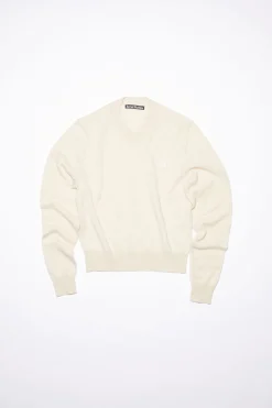 Wollpullover Mit V-Ausschnitt