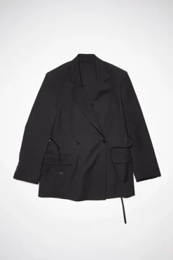 Zweireihige Anzugjacke Mit Gürtel