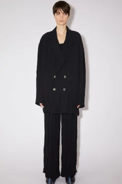Zweireihige Jacke Aus Satin