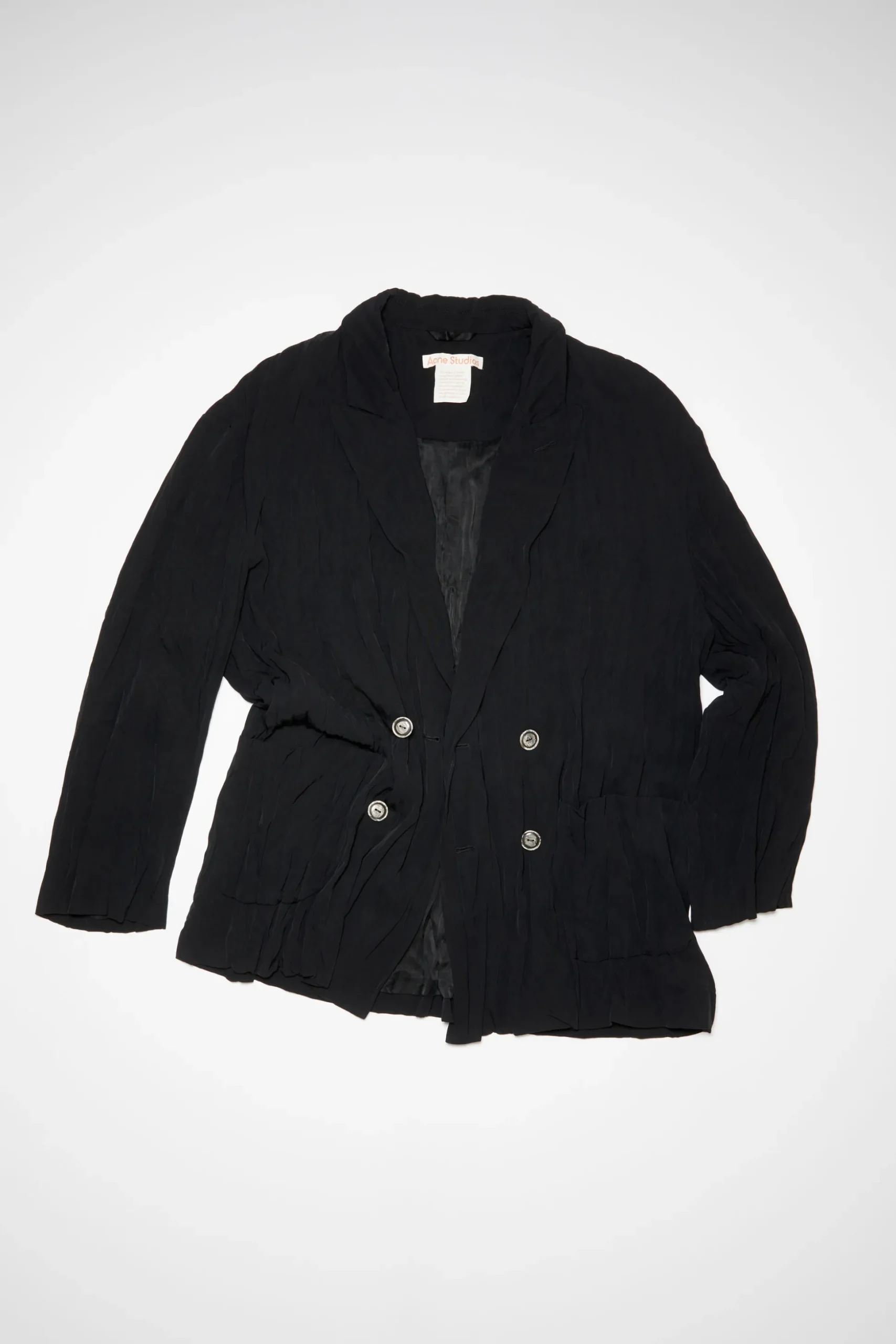 Zweireihige Jacke Aus Satin