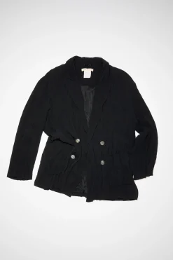 Zweireihige Jacke Aus Satin