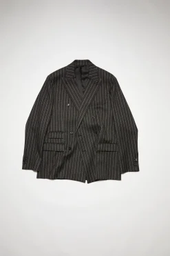 Zweireihige Jacke Mit Nadelstreifen
