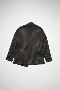 Zweireihige Jacke Mit Nadelstreifen