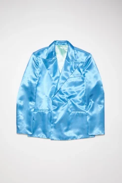 Zweireihiger Blazer Aus Satin